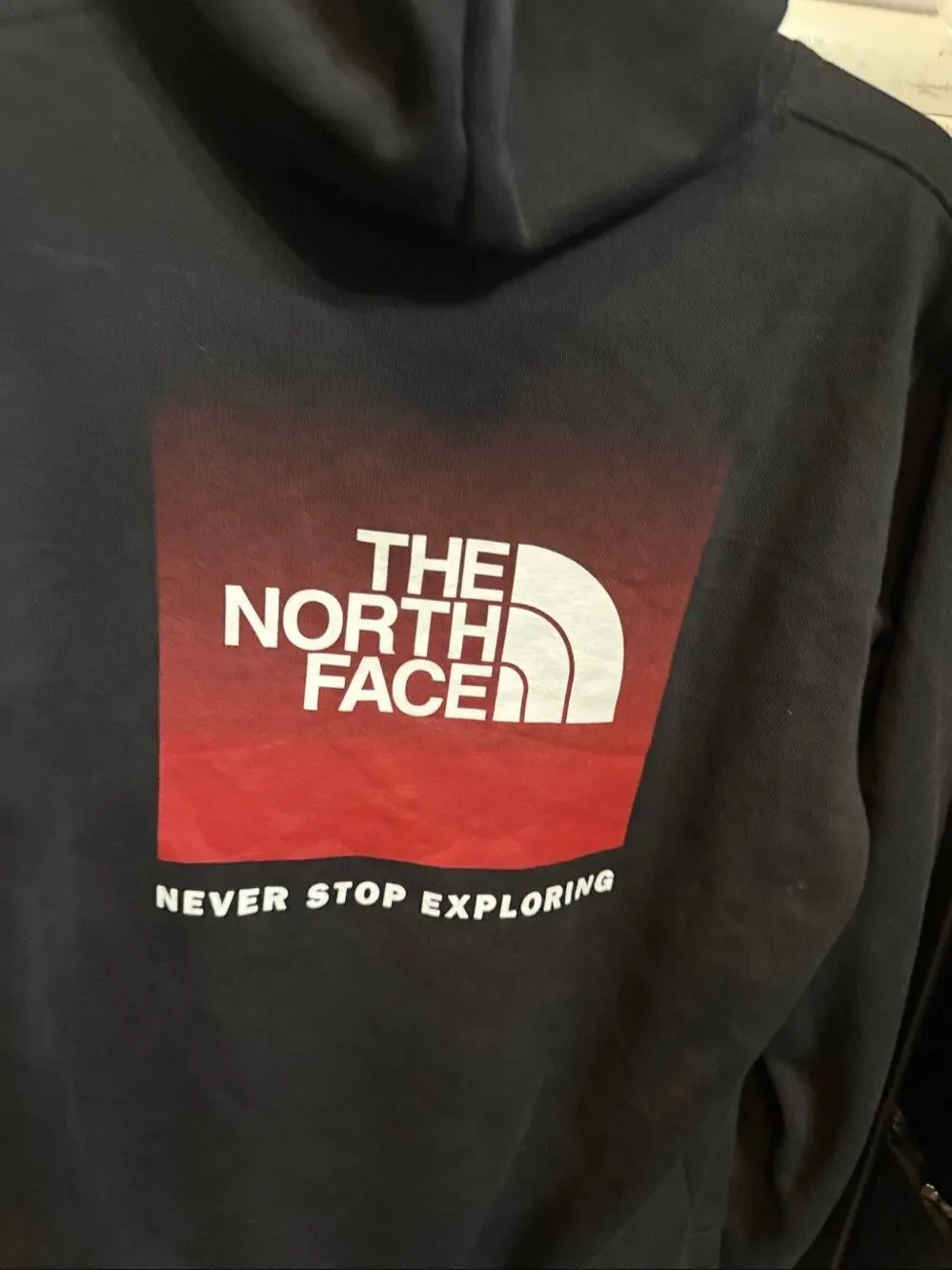 The North Face Men's Never Stop Exploring Evolution Box NSE Hoodie Black Medium